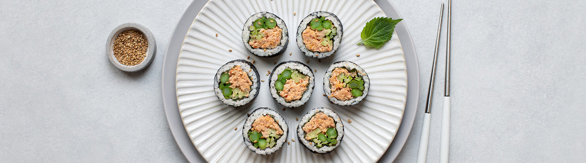 Kimchi Tuna Kimbap with Spring Veggies – BibigoUSA