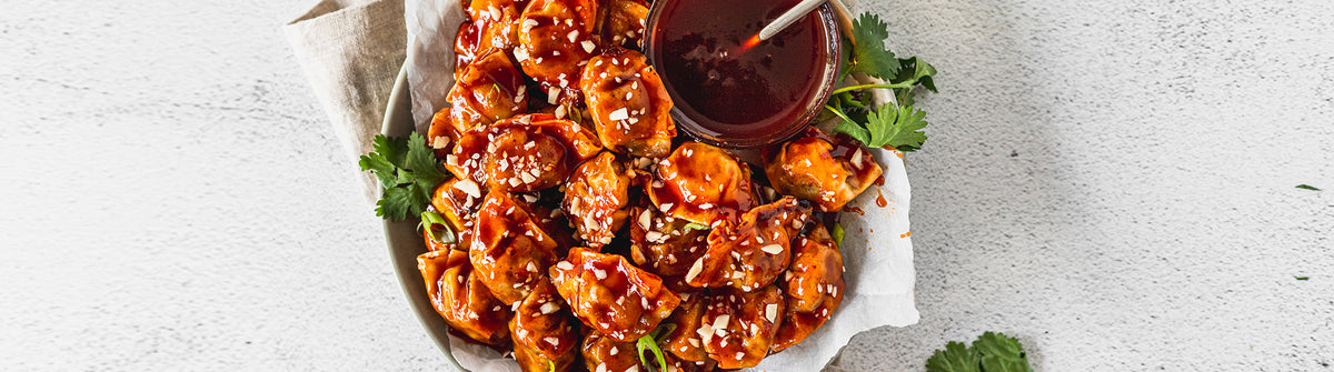 Sweet and Spicy Go-Chu-Jang Glazed Mini Wontons – BibigoUSA
