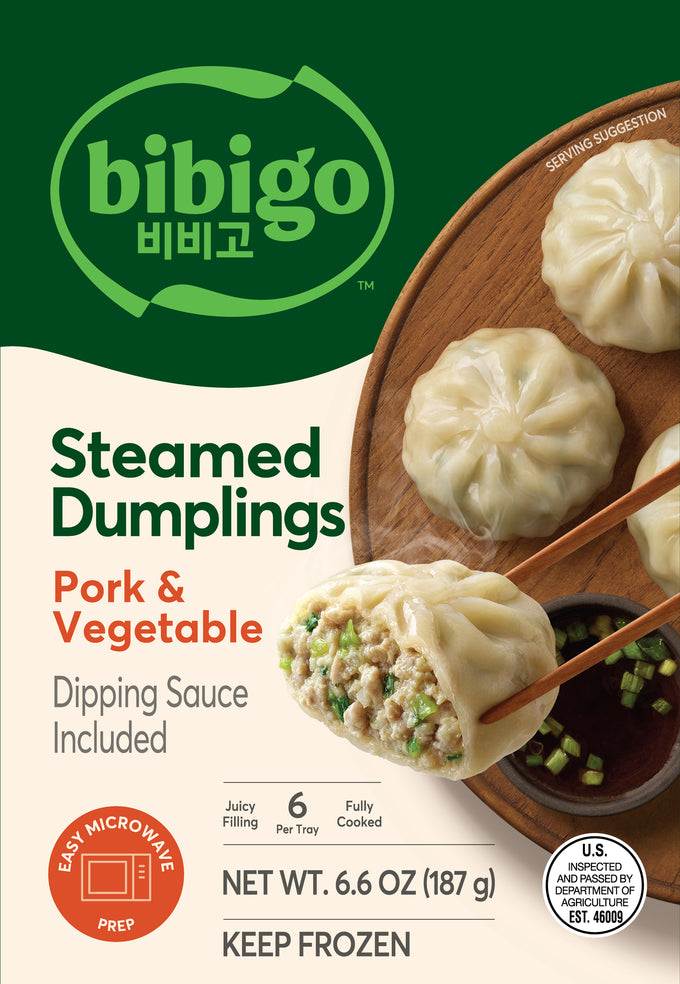 bibigo™ Steamed Dumplings Pork & Vegetable (6.6 oz)
