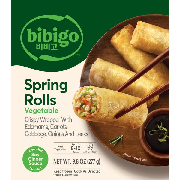 bibigo™ Vegetable Spring Rolls with Soy Ginger Sauce (9.8 oz)