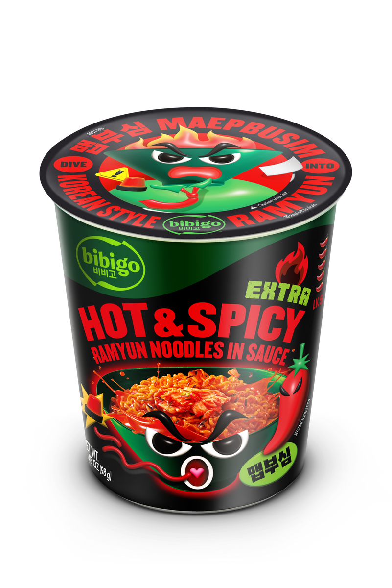 Extra Hot & Spicy Korean-Style Sauced Instant Ramyun Noodles