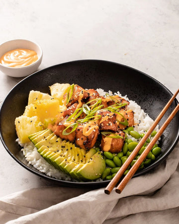 Air-Fried Gochujang Salmon Bowl