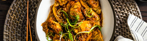 Mini Wontons with Dukbokki Sauce