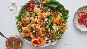 Crunchy Chicken Salad with Sweet Chili Dressing