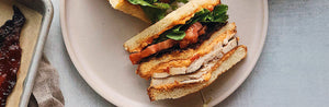 Pimento Club Sandwich with Gochujang Glazed Bacon