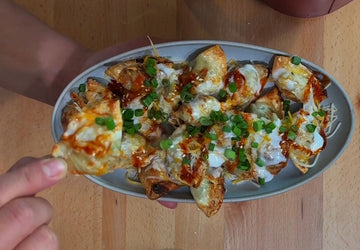 Loaded Mini Wonton Nachos