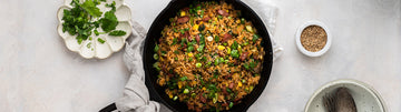 Spicy BBQ Sausage Fried Rice