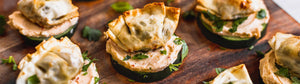 Cucumber Wonton Bites