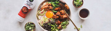 Go-Chu-Jang Chicken Bibimbap with Purple Rice