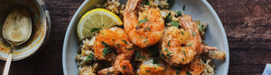 Honey Butter Shrimp & Garlic Fried Rice
