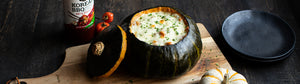 Spicy Pork Bulgogi Stuffed Kabocha Squash