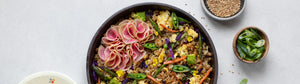Spring Veggie Fried Rice with Quick-Pickled Radish