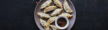 Steamed Mandu with Chili Garlic Dipping Sauce