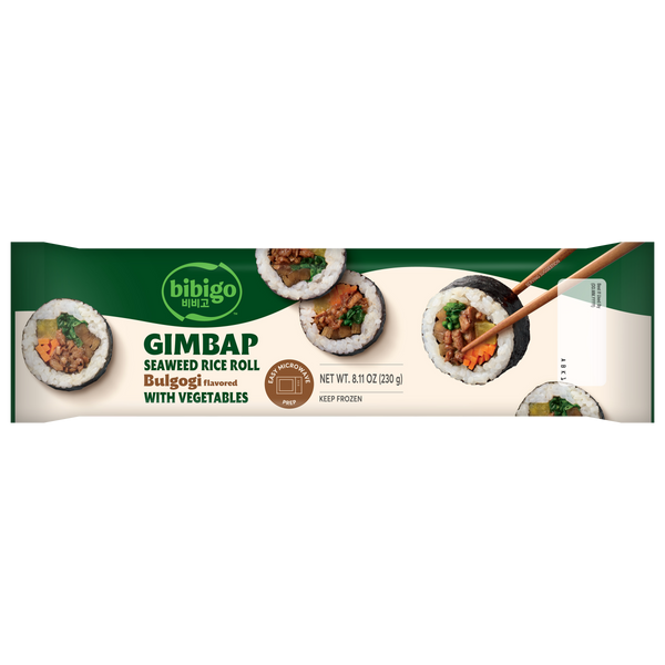 Korean Bulgogi & Vegetable Gimbap Seaweed Rice Roll