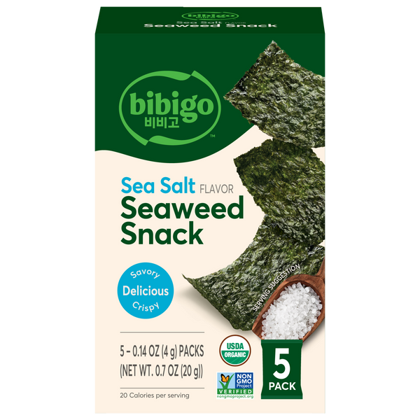 Trayless Organic Sea Salt Seaweed Snacks