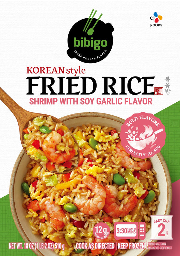 bibigo™ Korean Style Fried Rice Shrimp with Soy Garlic (18 oz)