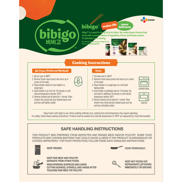 bibigo™ Korean Style Crunchy Chicken with Orange Sauce (18 oz)
