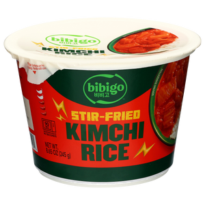 Bibigo Kimchi Rice Bowl, Cooked White Rice with Stir Fried Kimchi