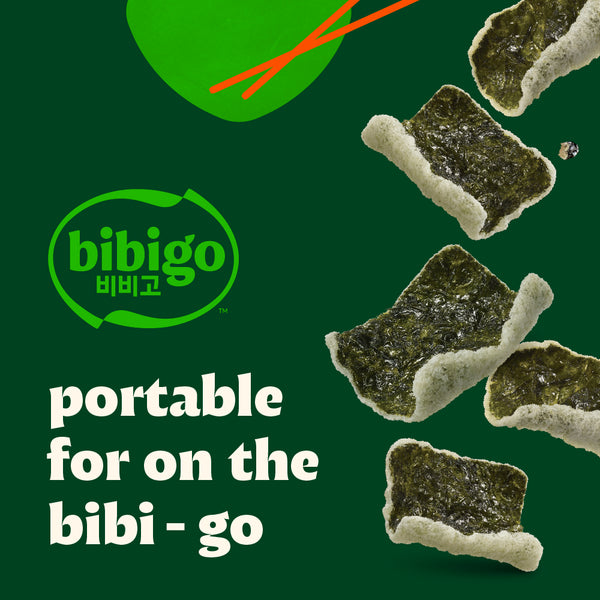 bibigo Crunchy Korean Seaweed Chips | Original or Spicy & Sweet Flavor | 6 Pack