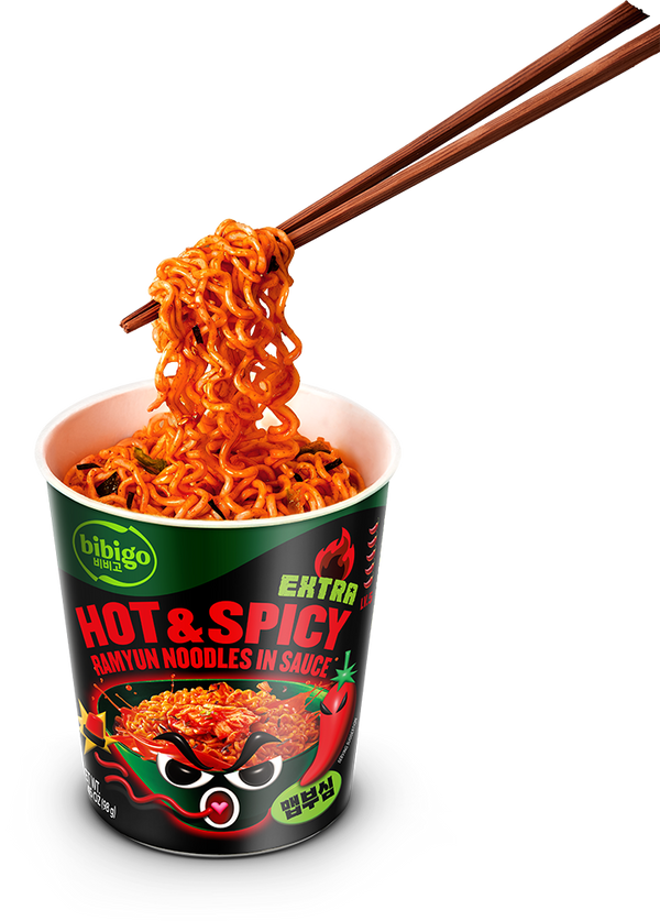 Extra Hot & Spicy Korean-Style Sauced Instant Ramyun Noodles