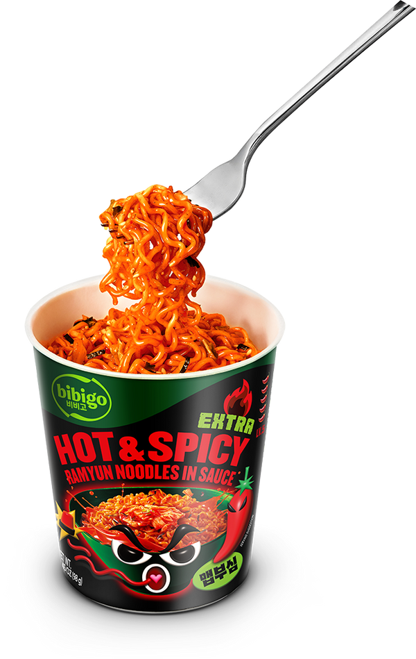 Extra Hot & Spicy Korean-Style Sauced Instant Ramyun Noodles