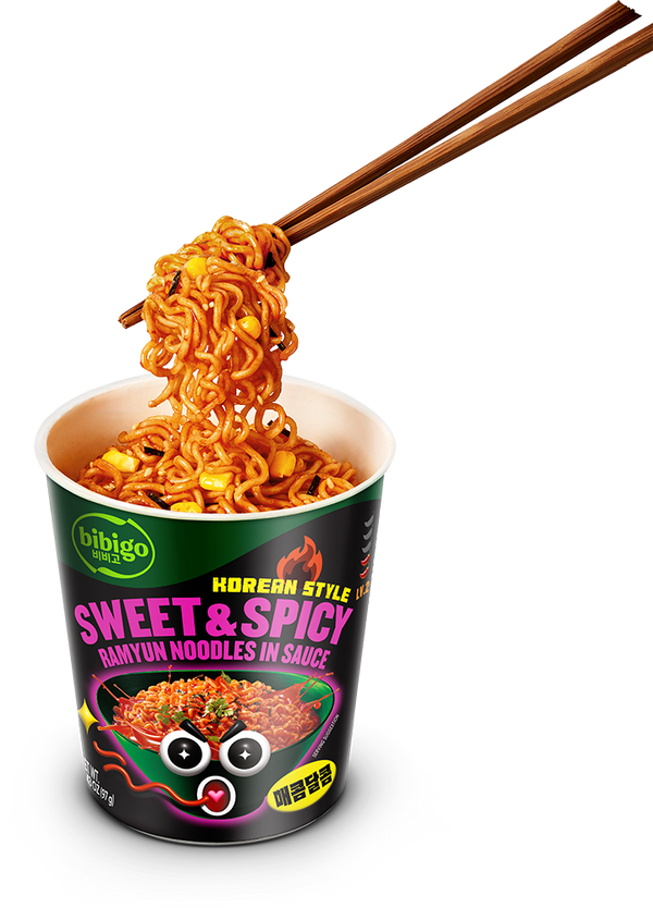 Sweet & Spicy Korean-Style Sauced Instant Ramyun Noodles