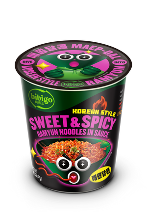 Sweet & Spicy Korean-Style Sauced Instant Ramyun Noodles