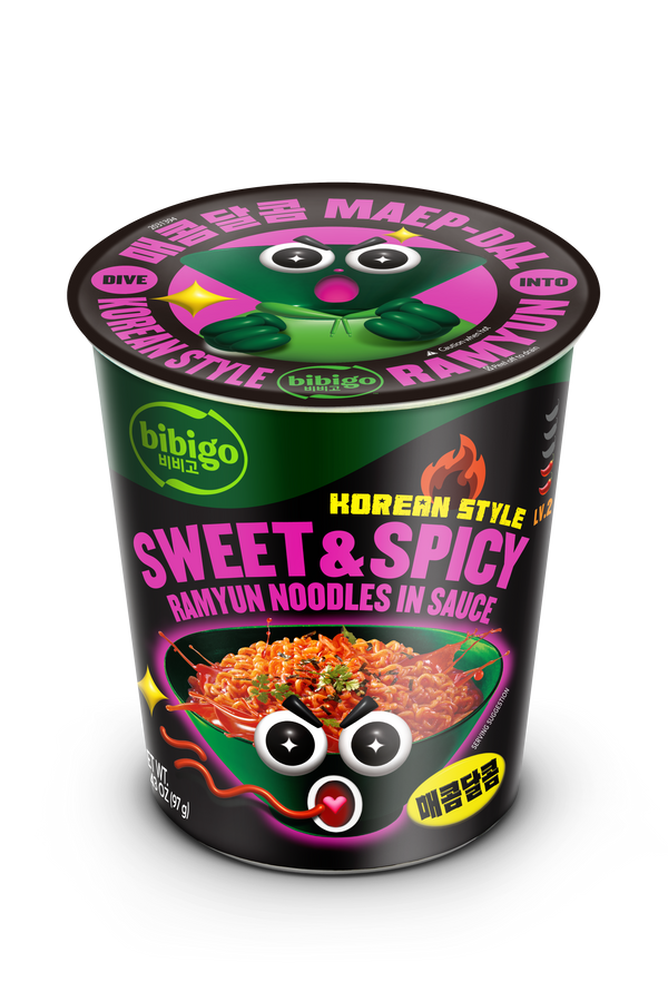 Sweet & Spicy Korean-Style Sauced Instant Ramyun Noodles