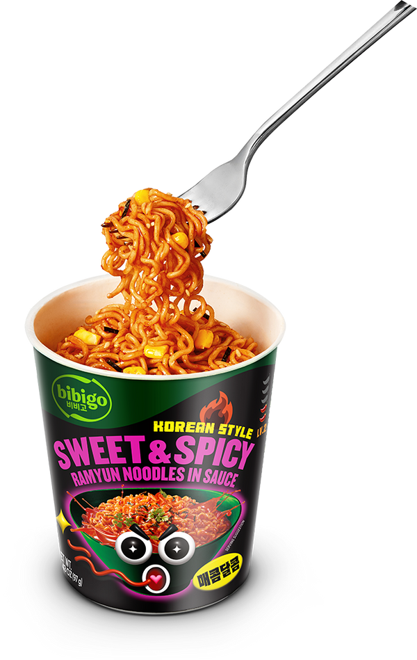 Sweet & Spicy Korean-Style Sauced Instant Ramyun Noodles