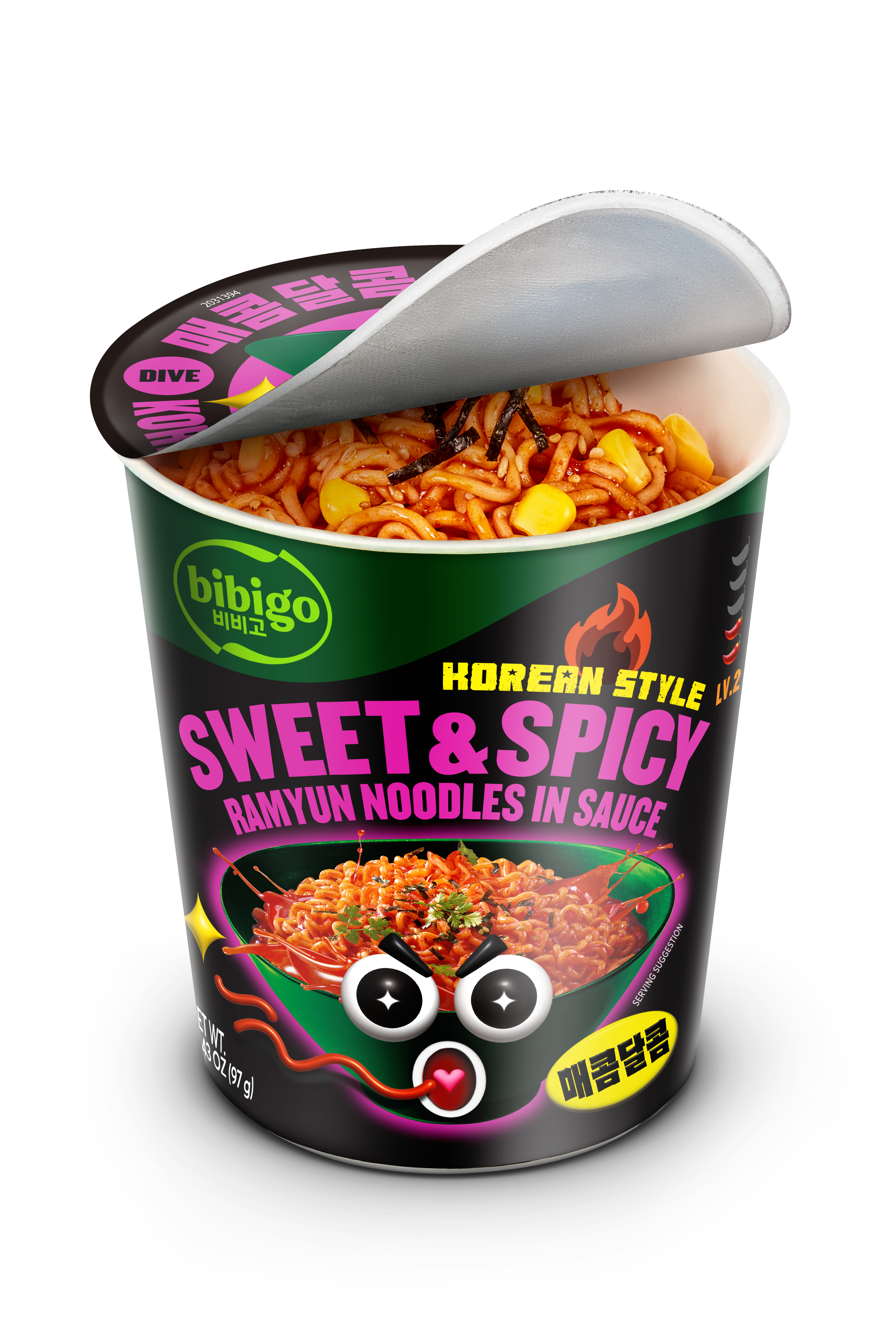 Pyongyang Instant Ramyun Sweet & Spicy Korean-Style Sauced Instant Ramyun Noodles – BibigoUSA