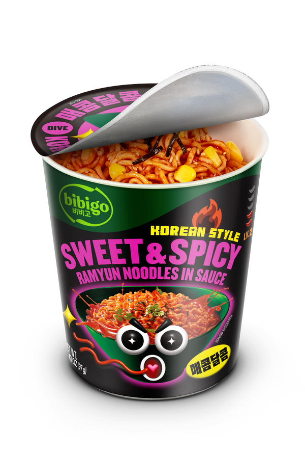 Sweet & Spicy Korean-Style Sauced Instant Ramyun Noodles