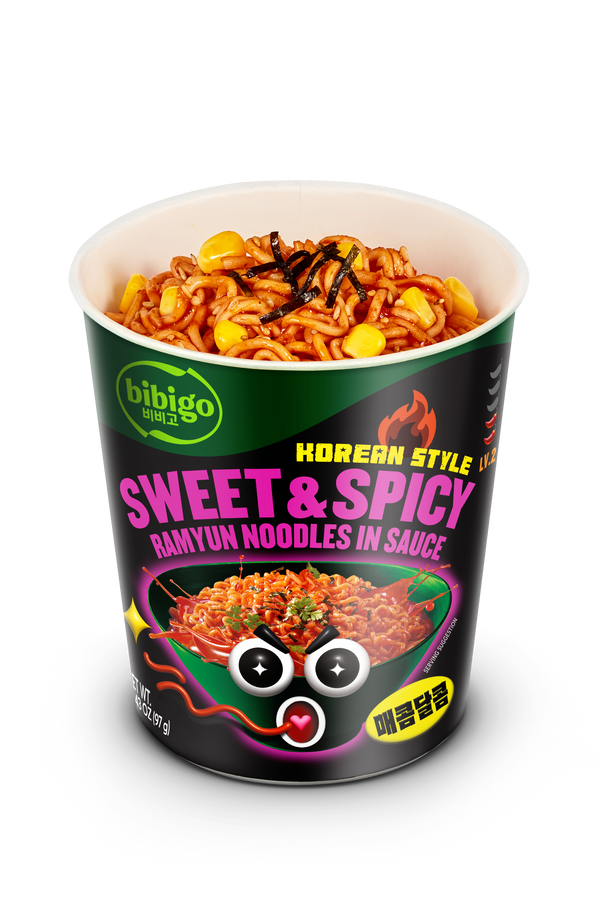 Sweet & Spicy Korean-Style Sauced Instant Ramyun Noodles