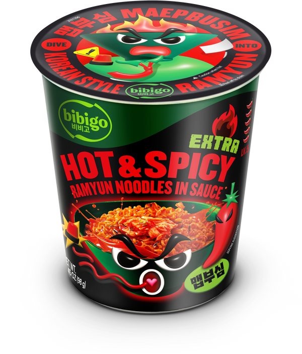 Extra Hot & Spicy Korean-Style Sauced Instant Ramyun Noodles
