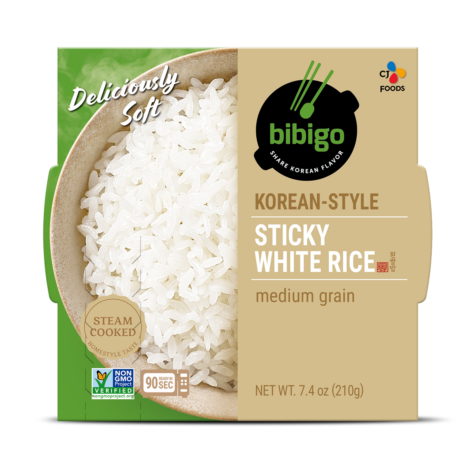 bibigo™ Cooked Sticky White Rice (Single Pack) BibigoUSA