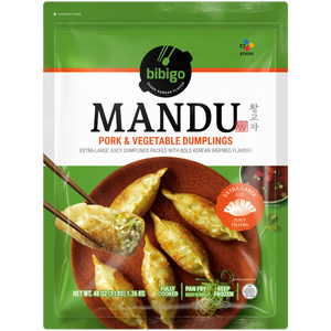 bibigo Mandu Pork and Vegetable Dumplings (48 oz)