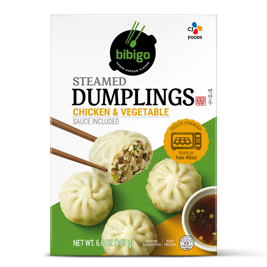 bibigo™ Steamed Dumplings Chicken and Vegetable (6.6 oz) BibigoUSA