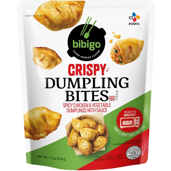 bibigo™ Spicy Chicken Crispy Dumpling Bites with Sweet and Spicy Dipping Sauce (7.7 oz)