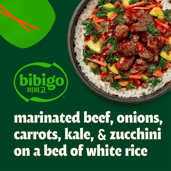 Beef & Vegetable Bibimbap Rice Bowl