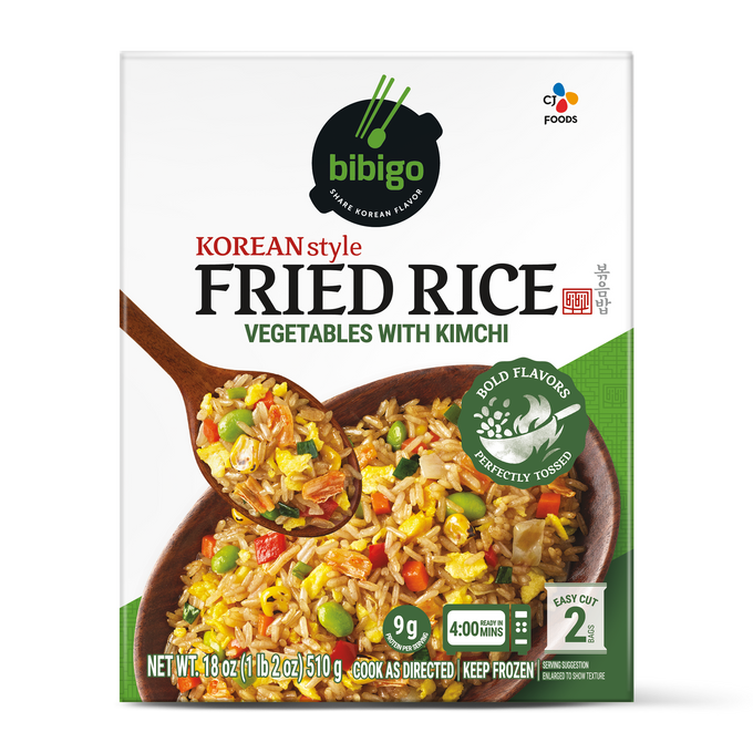 bibigo Korean Style Fried Rice Vegetables with Kimchi (18 oz)