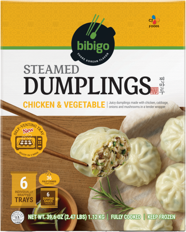 bibigo™ Steamed Dumplings Chicken & Vegetable (39.6 oz) – BibigoUSA