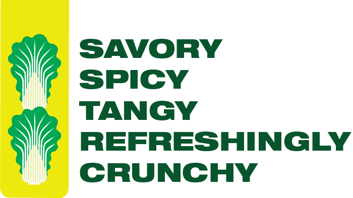 savory, spicy, tangy, refreshingly, crunchy